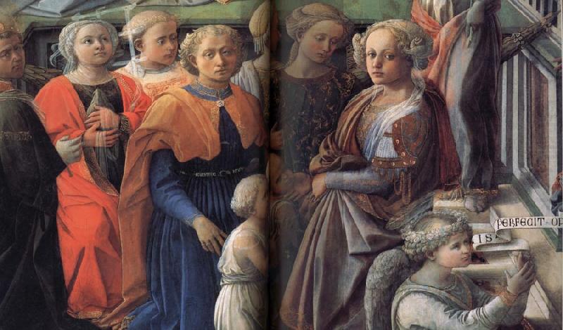 Fra Filippo Lippi Details of The Coronation of the Virgin china oil painting image